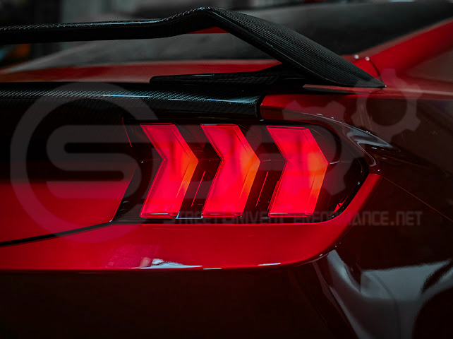 2024-Up Ford Mustang S650 | EURO Style Sequential Signal LED Clear Lenses Rear Taillights Pair