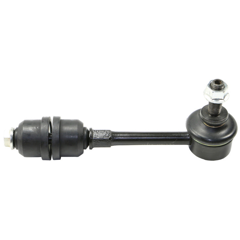 Moog rear sway bar endlink for 2013-2018 Ford Focus ST, automotive suspension part, close-up view of the sway bar link.