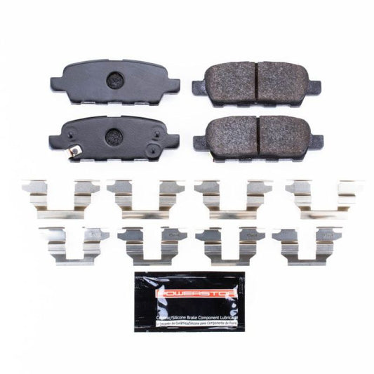 PowerStop racing rear brake pads for 2013 Infiniti EX37, high-performance track day brake pads with durable friction material.