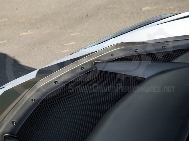 2020-PRESENT CHEVROLET CORVETTE C8 | ZR1 REPLICA STYLE  MATTE BLACK FRONT VENTED HOOD