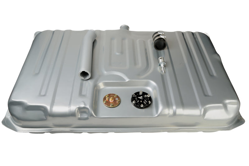 Aeromotive 68-69 Chevelle Malibu 340 Stealth fuel tank with black finish, showing the sleek, compact design for classic muscle cars.