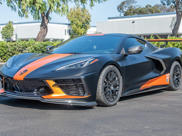 2020+ CORVETTE C8 STINGRAY & Z51 | Z06 Z07 PERFORMANCE FRONT LIP SPLITTER & CANARDS GROUND EFFECTS