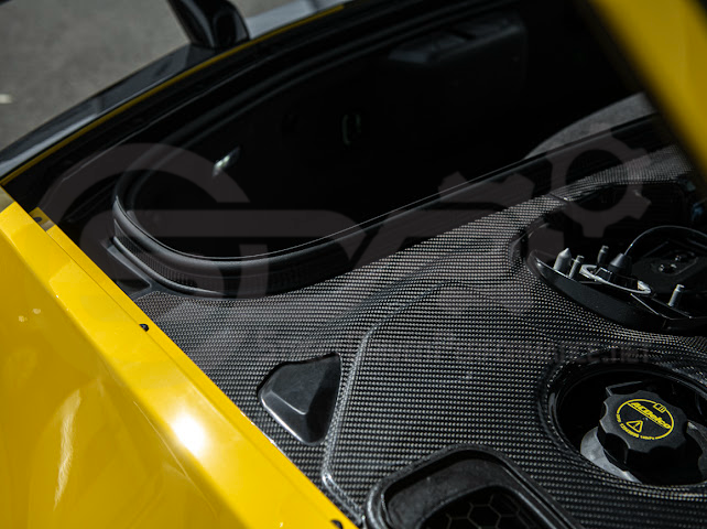 2025-Up Corvette C8 ZR1 | CARBON FIBER Engine Bay Trim Panel Cover Pair