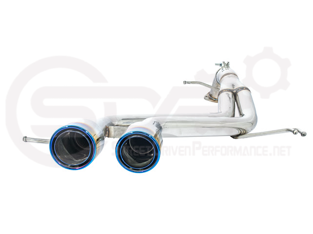 Hyundai Veloster Turbo 2013-2018 exhaust axle back with dual 4-inch burnt tip or chrome axle by Street Driven Performance