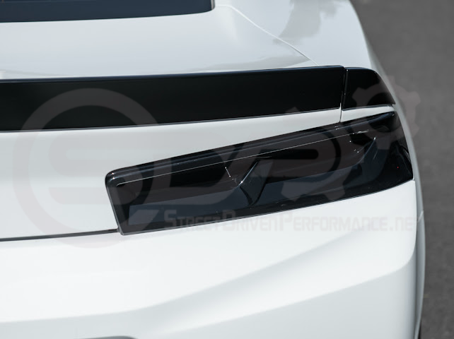 2016-2018 CHEVROLET CAMARO | SMOKE TINTED REAR TAIL LIGHT TRIM BEZEL COVER PAIR