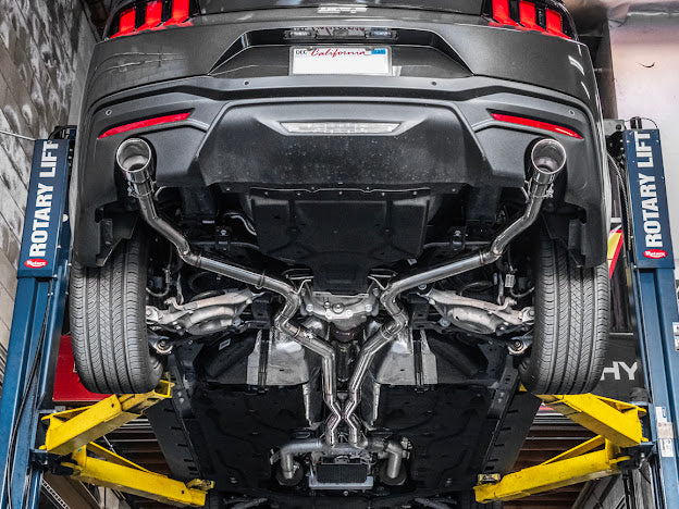 2024-PRESENT FORD MUSTANG S650 GT | STRAIGHT CAT BACK DUAL BURNT TIPS EXHAUST
