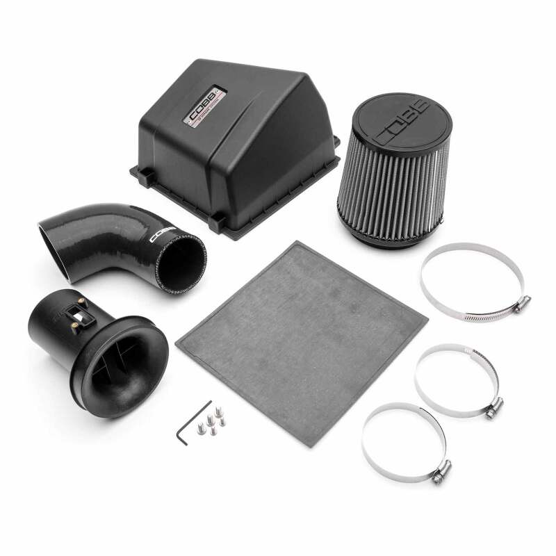 COBB 2024+ Toyota Tacoma and 2025+ Toyota 4Runner SF Cold Air Intake System showing the air filter and intake tubing.