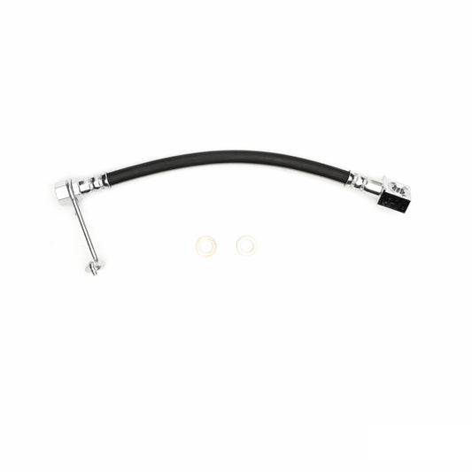 DFC brake line kit for Dodge Ram 2500 pickup rear R-lo brake hose, showing the flexible rubber brake hose with metal fittings.