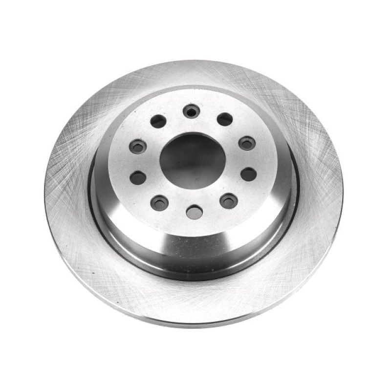 PowerStop rear OE brake rotor for Jeep Wrangler 2018-2019, high-quality Autospecialty brake rotor with vented design.