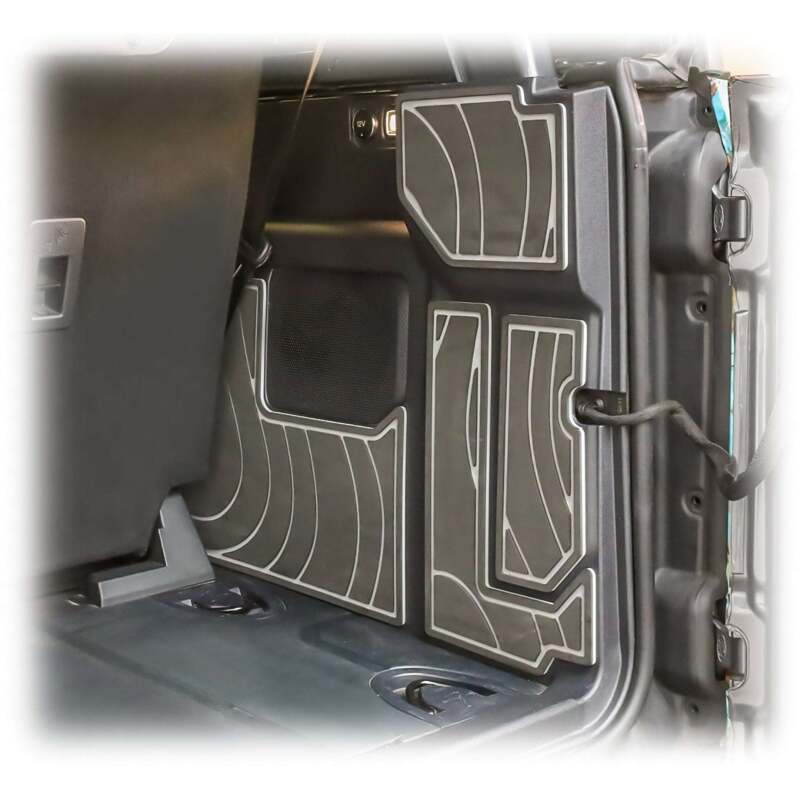 TURN Offroad 2021+ Ford Bronco 2-Door cargo area foam protector kit in black, designed for offroad cargo organization.