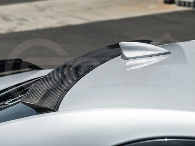 2013-2018 Cadillac ATS ATS-V Sedan | Carbon Fiber Rear Roof Top Window Spoiler Wing