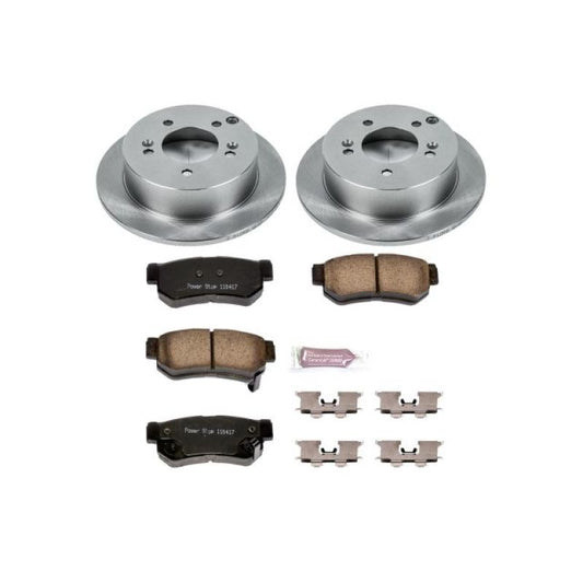 PowerStop rear brake kit for Hyundai Sonata 2006-2008, includes OE-style brake components for reliable stopping power