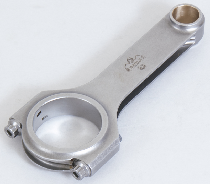Eagle Big Block Chevy 4340 H-beam connecting rod with .990in pin diameter and 6.7in length, featuring ARP2000 bolts for 8-cylinder engines.