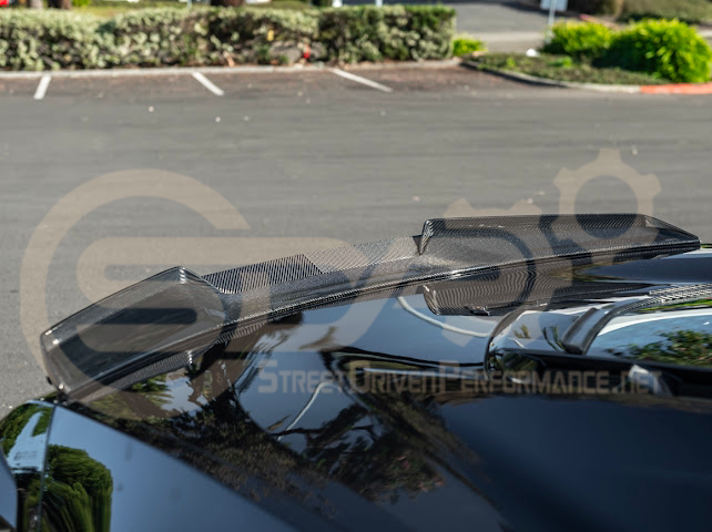 2023-Up CORVETTE C8 Z06 / E-RAY | CARBON FIBER REAR SPOILER WICKER BILL EXTENSION