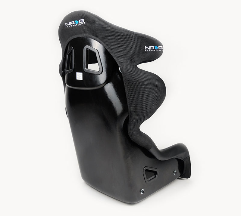 NRG FIA competition race seat with head containment, medium size, fabricated for high-performance racing, FIA homologated.