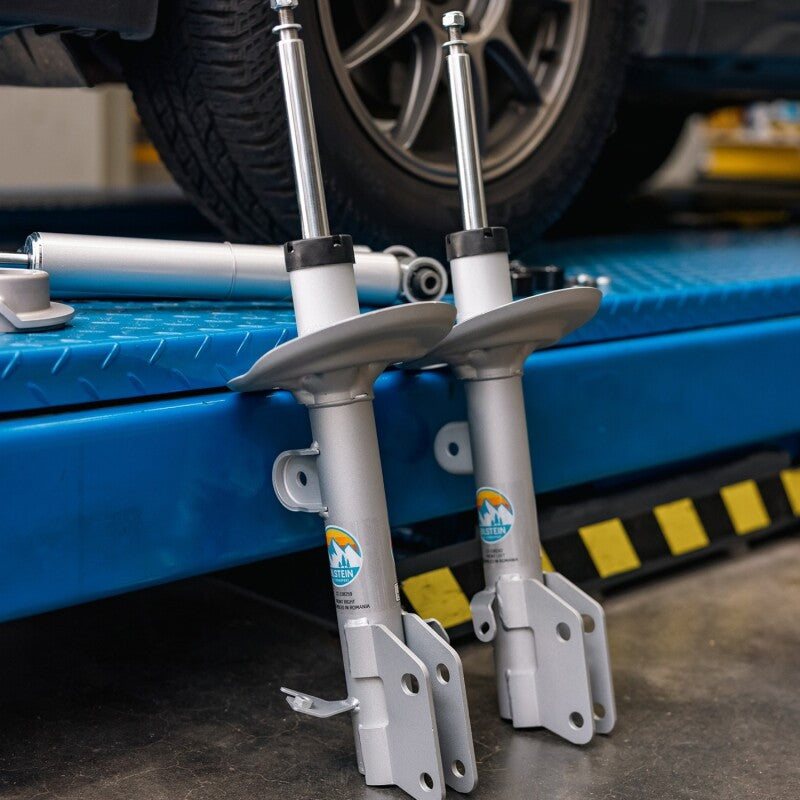 Bilstein B8 TerraSport lift kit for Subaru Forester 2019-2021 showing shocks and struts with 1.5-inch front and 1.6-inch rear lift.