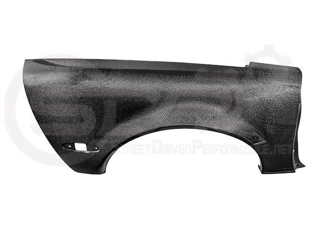 Factory style carbon fiber front and rear widebody fenders for 1997-2004 Chevrolet Corvette C5 hatchback by Street Driven Performance