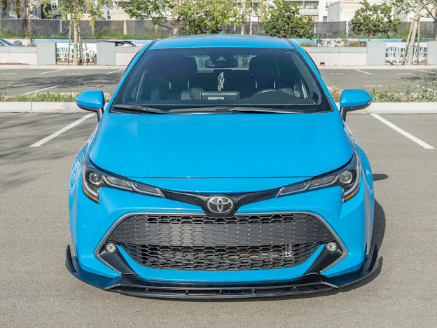 2019-UP TOYOTA COROLLA HATCHBACK | JDM PERFORMANCE PACKAGE FRONT SPLITTER LIP GROUND EFFECTS