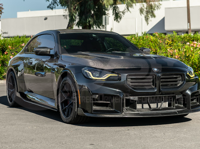 2023-Up BMW G87 M2 | TR Style 3PCS Carbon Fiber Front Bumper Splitter Lip Ground Effects