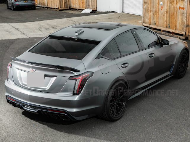 2020-Present Cadillac CT5 / CT5-V / CT5-V Blackwing | SDP Performance Style CARBON FIBER Rear Window Top Roof Spoiler Wing