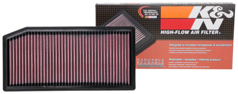 K&N Engineering 2019 Mercedes Benz E350 2.0L F/I engine drop-in air filter, reusable and high-performance replacement for improved airflow
