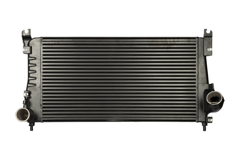 CSF 06-10 Chevrolet Silverado 6.6L Turbo Diesel charge-air cooler intercooler with aluminum fins and mounting brackets.