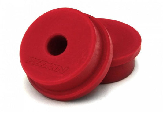 Perrin Performance front control arm bushing upgrade kit for Subaru WRX, LGT, OBXT, and Forester models, featuring durable bushings.