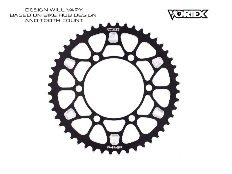 Vortex Racing V4 52 Tooth 520 Rear Sprocket - Black