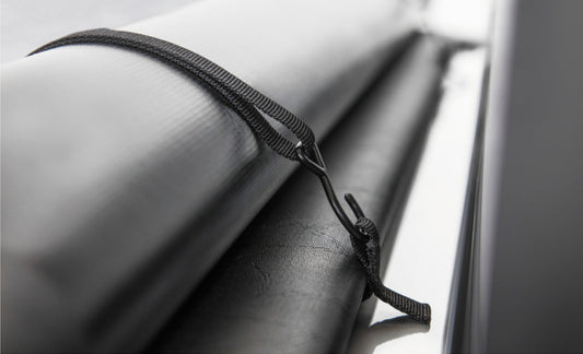 Access 2020+ Chevy/GMC 2500/3500 8ft bed roll-up vinyl truck bed cover, shown installed on pickup with rolled-up cover.