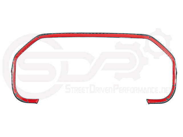 2021-UP FORD F-150 / F-150 LIGHTNING DRY CARBON FIBER DASHBOARD INSTRUMENT CLUSTER GAUGE PANEL TRIM OVERLAY