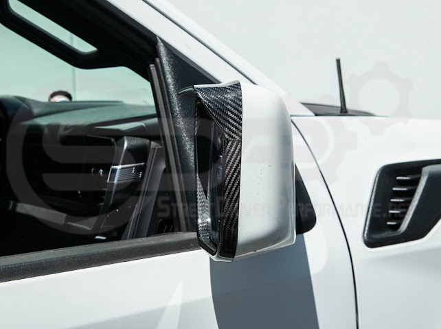 2021-UP FORD F-150 | CARBON FIBER FACTORY STYLE SIDE MIRROR FRAMES PAIR