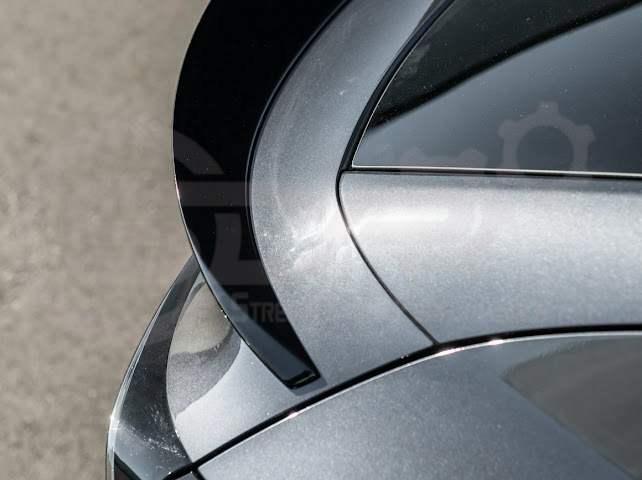 2025-UP TESLA MODEL Y | SDP TRACK STYLE GLOSS BLACK REAR TRUNK WING SPOILER