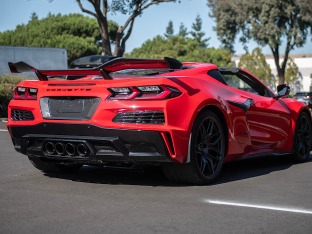 2020-UP CORVETTE C8 Z06 & E-RAY | CARBON FIBER LICENSE PLATE BACKING