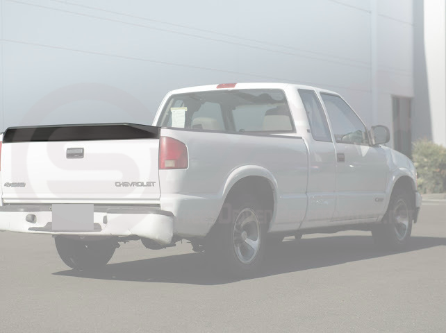 1994-2004 Chevrolet S-10 Street Series MATTE BLACK Rear Tailgate Trunk Spoiler Wing