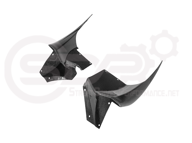 2005-2013 Corvette C6 Widebody | Carbon Fiber Front Fender Rear Splash Shield Pair