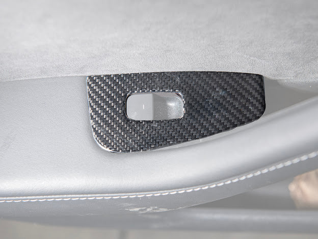 2020-UP TESLA MODEL 3 & Y CARBON FIBER INTERIOR DOOR GLASS LIFTING PANEL COVER