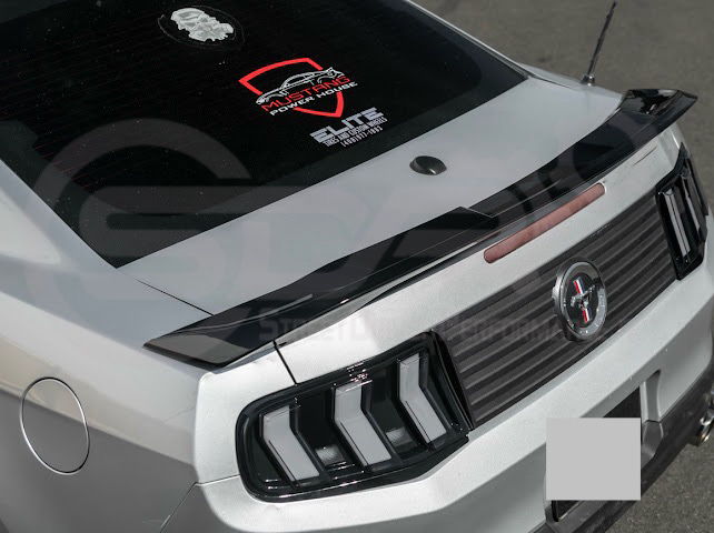 2010-2014 Ford Mustang S550 | GT500 Style GLOSSY BLACK Rear Trunk Lid Wing Spoiler