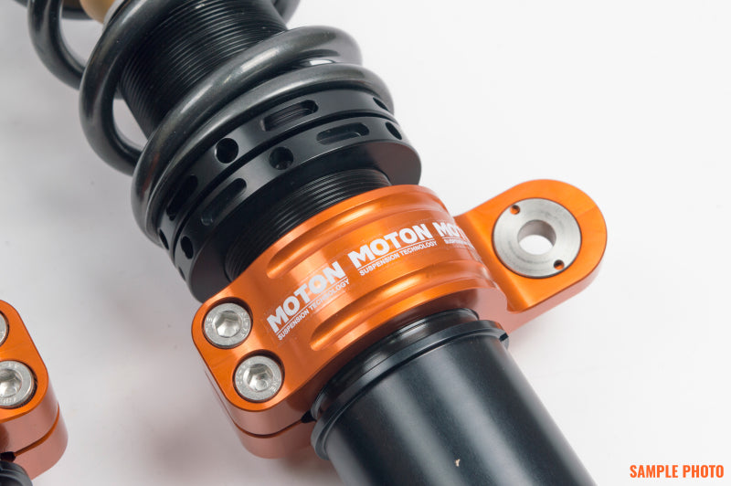 Moton 63-89 Porsche 911 RWD coilovers with springs, adjustable suspension components for enhanced handling and performance.
