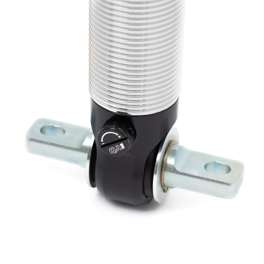 QA1 Chevrolet Silverado 4WD lowering spindles for 07-16 models, adjustable for 4 to 6-inch lowered suspension.