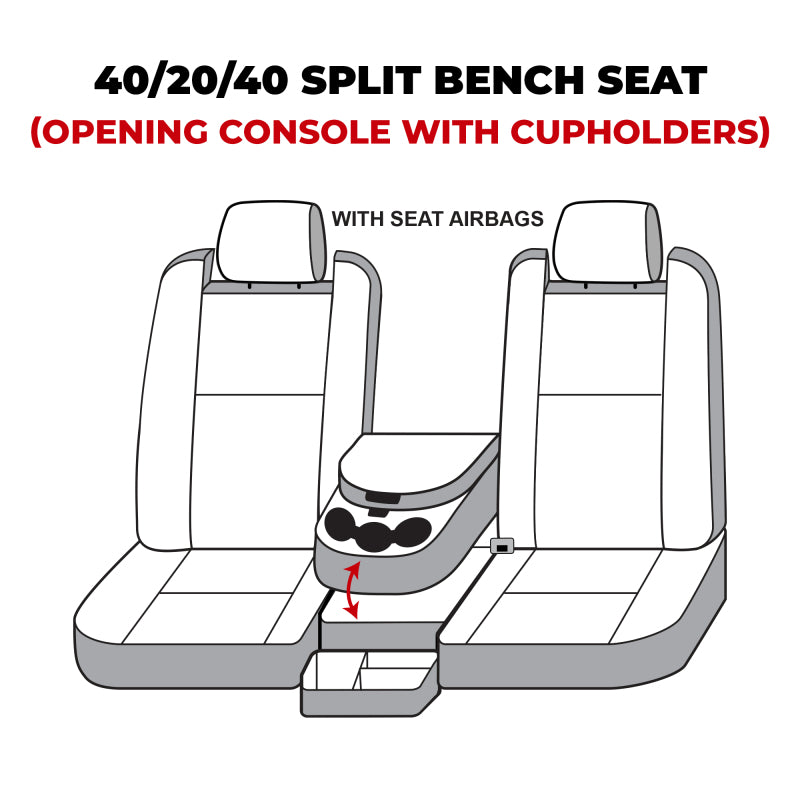 Covercraft 22-24 Dodge RAM 2500/3500 Waterproof Polyester SeatSaver Front Row Seat Covers - Grey