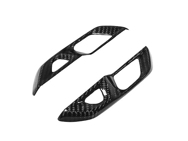 2020+ CHEVROLET CORVETTE C8 CARBON FIBER SIDE DOOR INTERIOR CONTROL BUTTON TRIM COVER