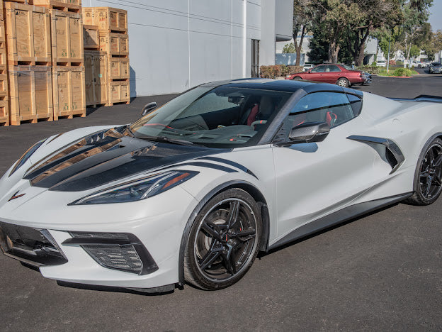 2020+ CHEVROLET CORVETTE C8 CARBON FIBER SIDE WHEEL FENDER PAIR