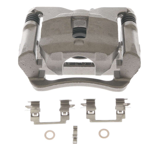 PowerStop rear OE brake caliper and bracket for 2015-2017 Chevrolet Colorado, automotive brake component with detailed metal parts.
