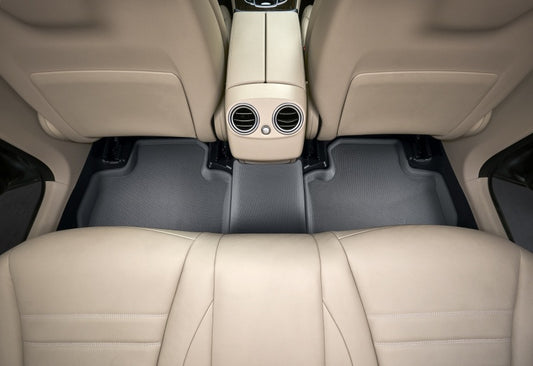 3D MAXpider Kagu Gray rubber floor mats for Lucid Air Touring 2022-2024, durable all-weather protection, textured surface.