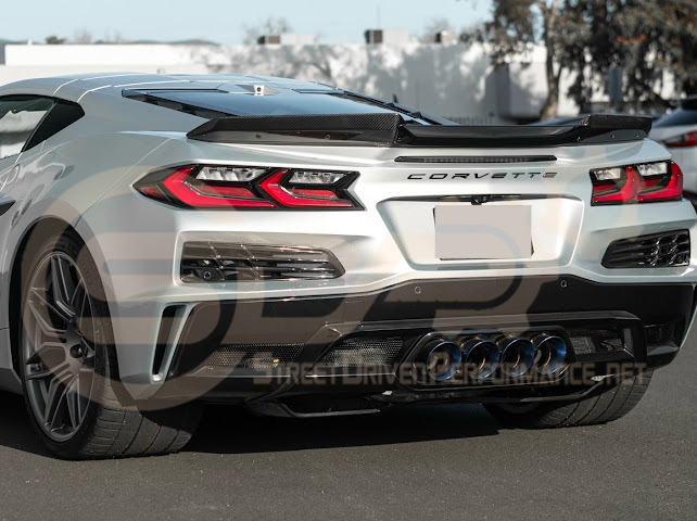 2023-Up Corvette C8 Z06 | Jake Skull Logo Rear Wickerbill Spoiler Wing