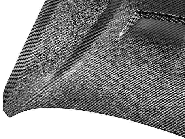2024-UP FORD MUSTANG S650 | S550 SUPER SNAKE STYLE CARBON FIBER FRONT VENTED HOOD