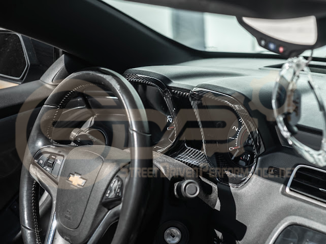 2010-2015 CHEVROLET CAMARO CARBON FIBER DASHBOARD GAUGE CLUSTER TRIM COVER