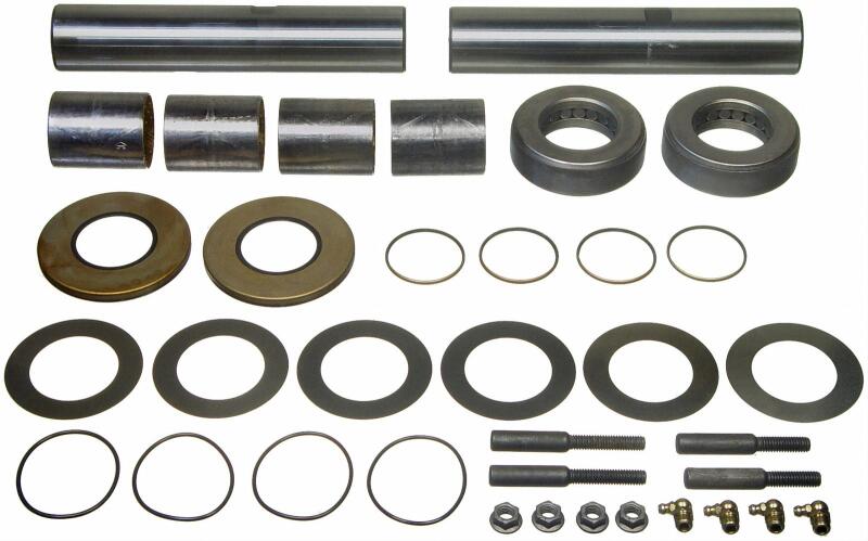 Moog MOOG 65-69 International M1400 king pin bushing kit with multiple bushings for vehicle steering and suspension system.