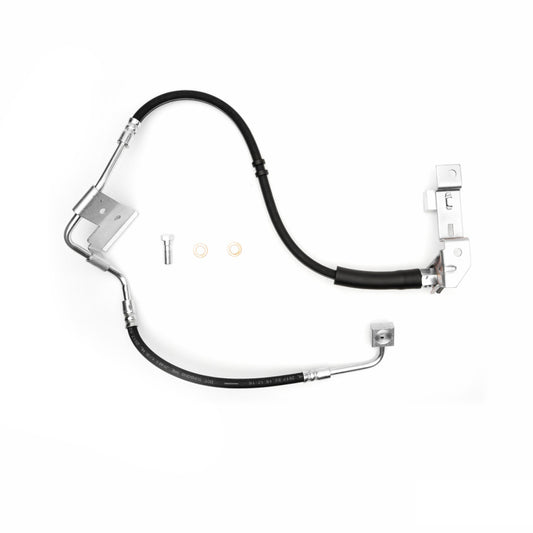 DFC Dodge Ram 1500 front-left brake hose from brake line kit, durable automotive part for reliable braking performance.