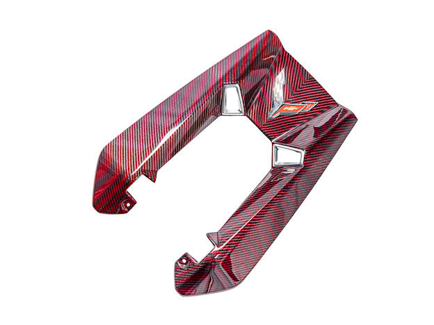 2023-Up Corvette C8 Z06 Coupe | RED CARBON FIBER Engine & Bay Panel Cover